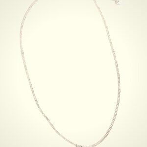 Minimalist silver chain necklace
