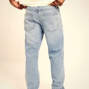 Slim fit blue jeans